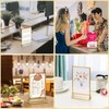 efuturetime 6 x A6 Acrylic Table Stand, Double-Sided Picture Frame,