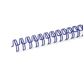 RAYSON 100 x Blue Wire Binding Combs 25 Sheets 3:1 Pitch 34 Loops 6.4mm A4