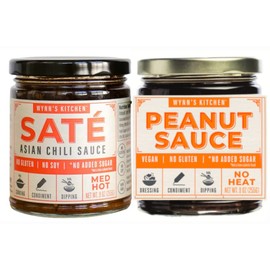 Wynn's Kitchen Sauce Variety Pack | Sate Asian Chili Sauce and Peanut Sauce