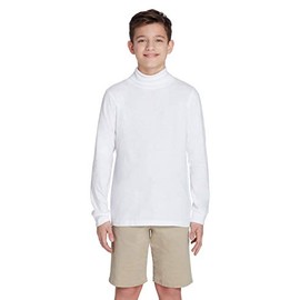 French Toast Little Boys' Toddler Turtleneck Shirt, White, 2T