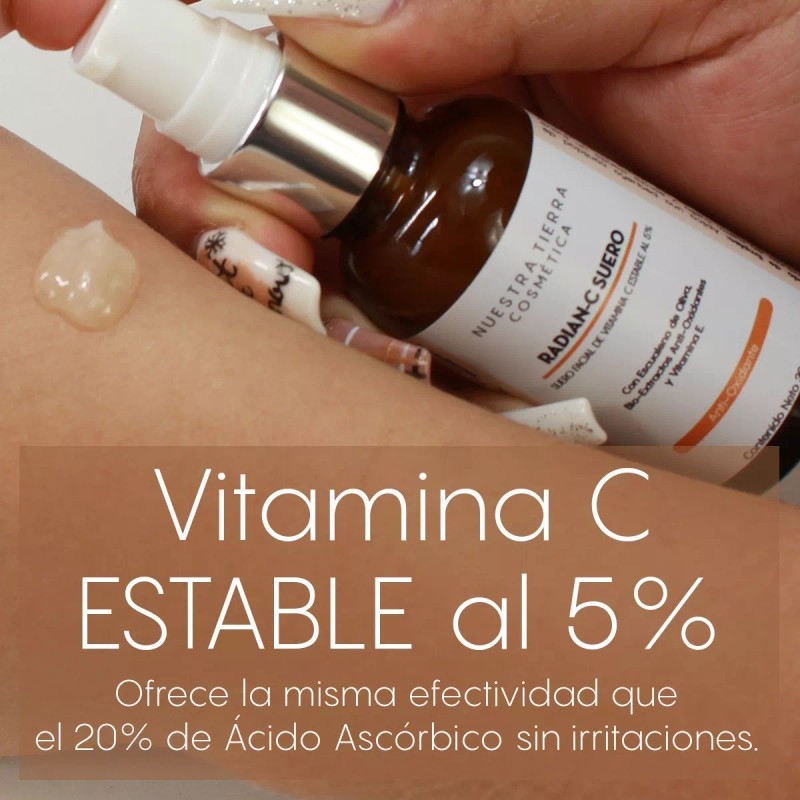 Nuestra Tierra Cosmética Ancestral Suero Orgánico De Vitamina C Estable