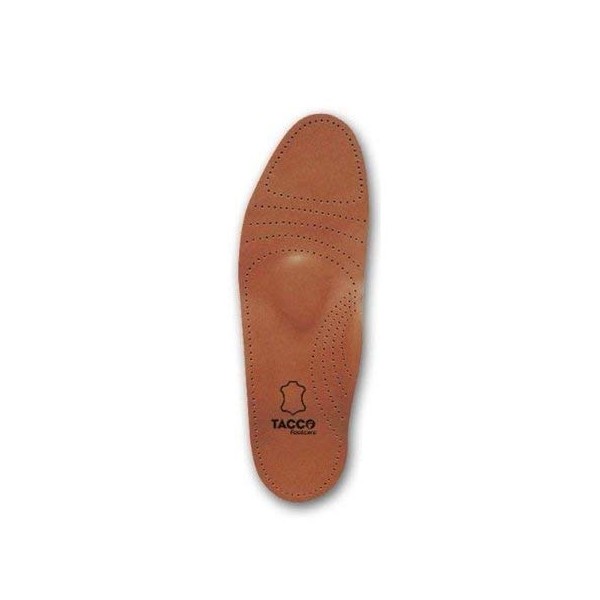Tacco Men's Full Length Deluxe Leather Orthotic Insole - Size 12 Tan