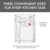 Dexas Fresh Prep 3-Pack Non-Slip Recycled Poly Cutting Boards -