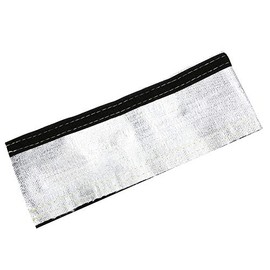 Insulated Wire Tube Cover, Heat Protection Sleeve Made of Fiber Fabric with Aluminized Outer Layer for Electrical Wires for Cables