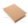 TEHAUX A5 Kraft Binder Cover 6 Round Ring, Reusable Notebook