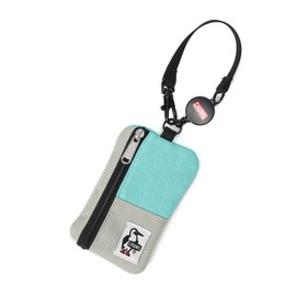 Chums Men's Commuter Pass Case Sweat Nylon Mint/Lt.Gray