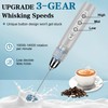 BSRGMS Milk Frother Handheld for Coffee, Electric Whisk 3 Speed
