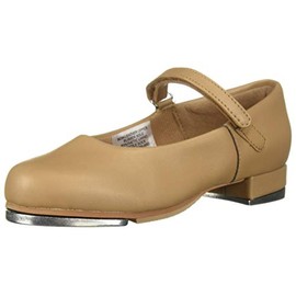 Leo girls Rhythm Tap Dance Shoe, Tan, 12 Little Kid US