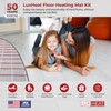 LuxHeat 10sqft Floor Heating Mat Kit - 120v Electric Heated
