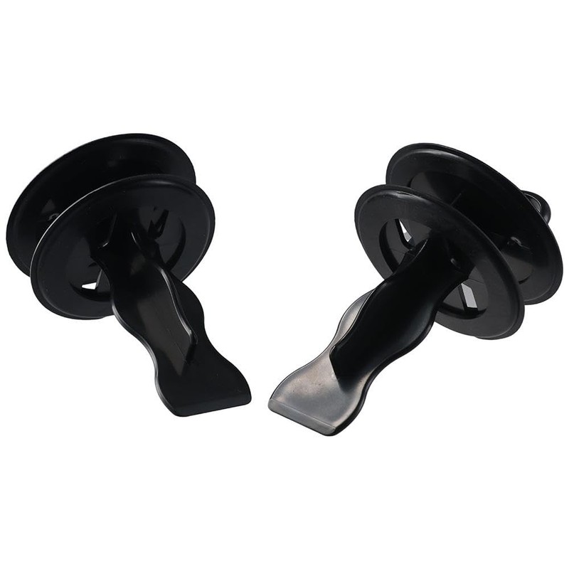 Upluckey Sink Stopper 2PCS Black Clean Plastic Drain Stopper Durable