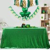 B-COOL Green Sequin Tablecloth Christmas Table Top Glitter Overlay Table