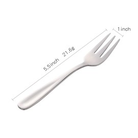 Do Buy 5.5 Inch Salad Forks Appetizer Forks Dessert Fork, Set of 8 (Silver)