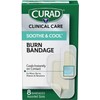 CURAD Soothe & Cool Burn Bandages, Instant Cooling, Assorted Sizes,