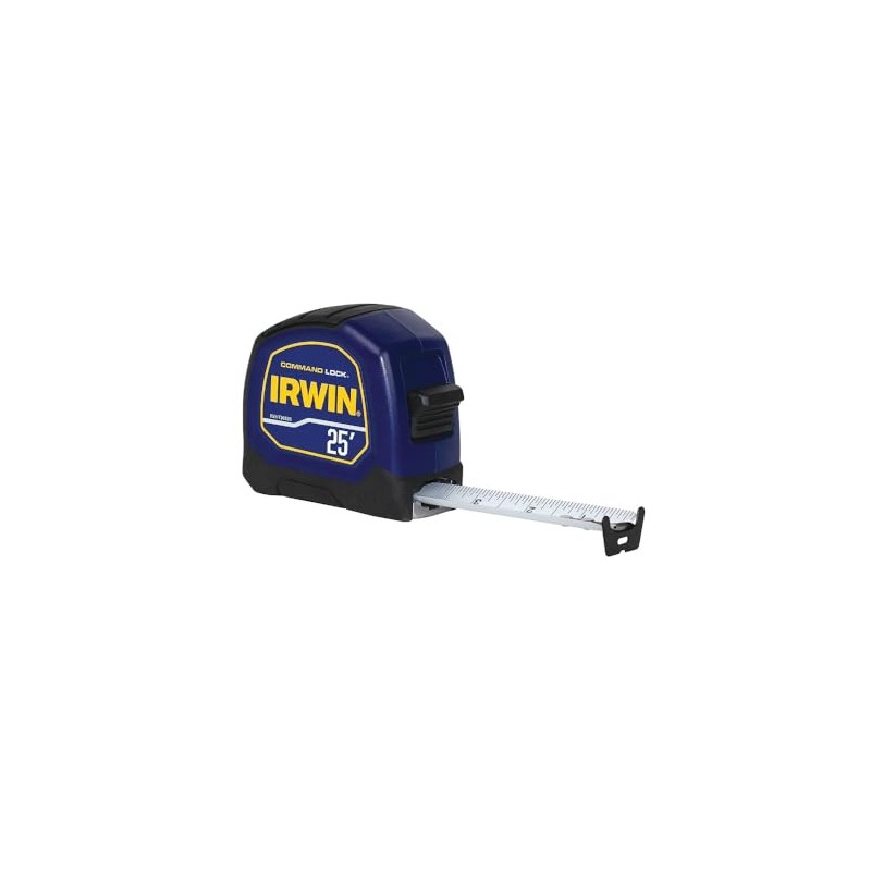 IRWIN Command Lock Tape Measure - 25ft Heavy-Duty Imperial Read