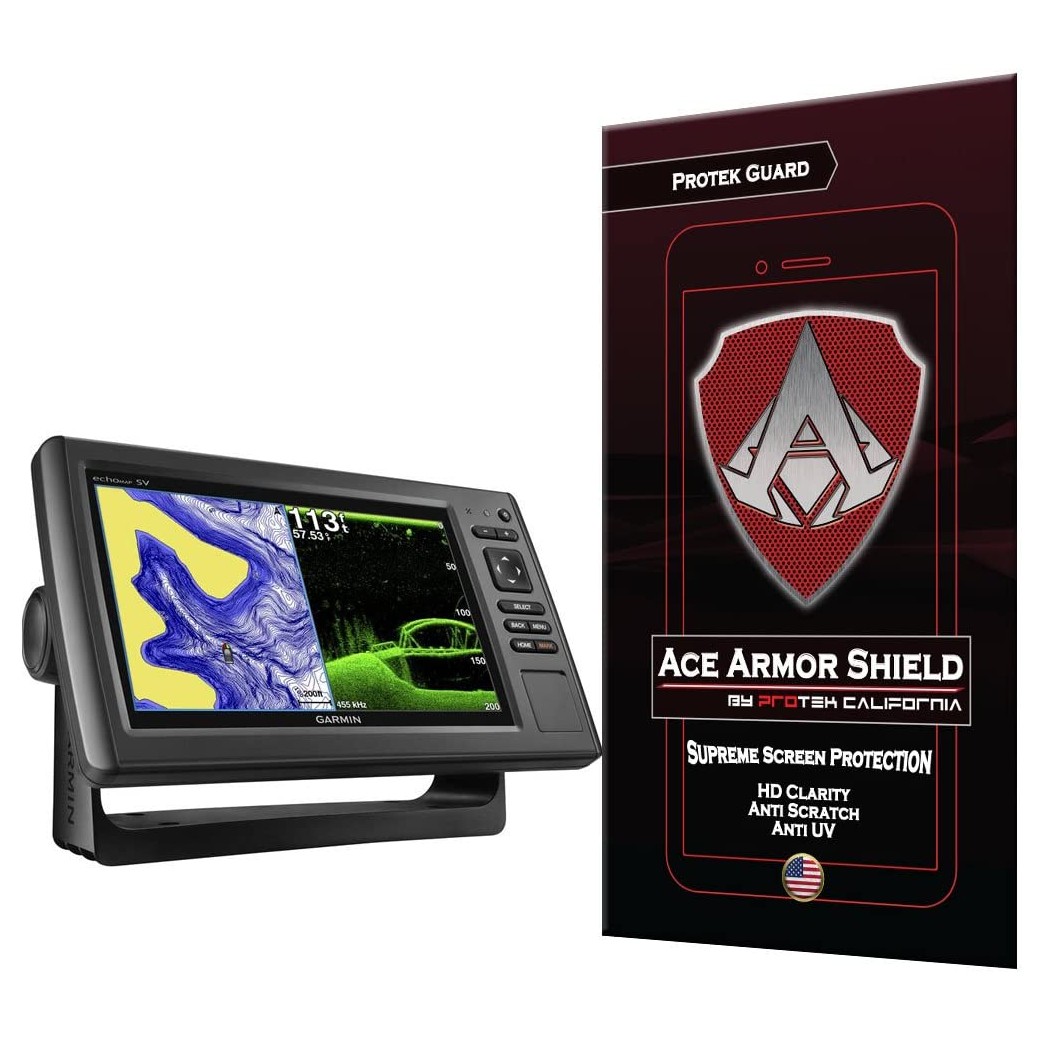 Ace Armor Shield Shatter Resistant Screen Protector for The Garmin Echomap 93SV with Free Lifetime Replacement Warranty