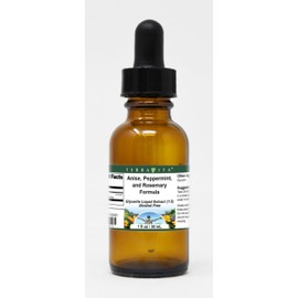Terravita Anise, Peppermint, and Rosemary Formula Glycerite Liquid Extract (1:5) - No Flavor (1 oz, ZIN: 523451)