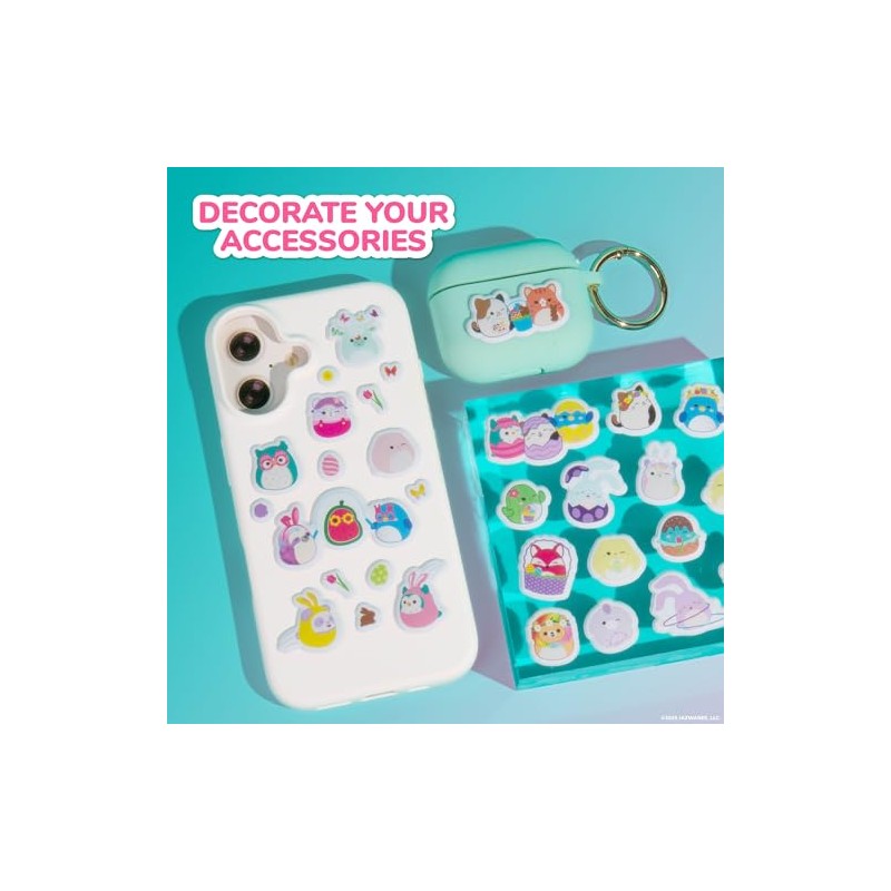 Calcomanías hinchadas originales de Squishmallows, 33 calcomanías de papelería, tema