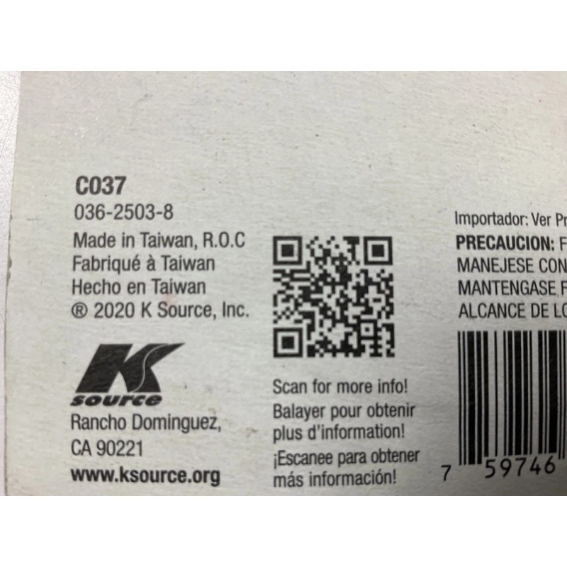 K Source C037 Blind Spot Mirror, Convex Round Wide Angle