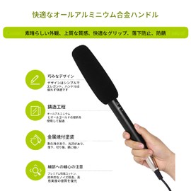 XLR Shotgun Microphone for DSLR Camera Shotgun Microphone TV News Reporter Interview Microphone