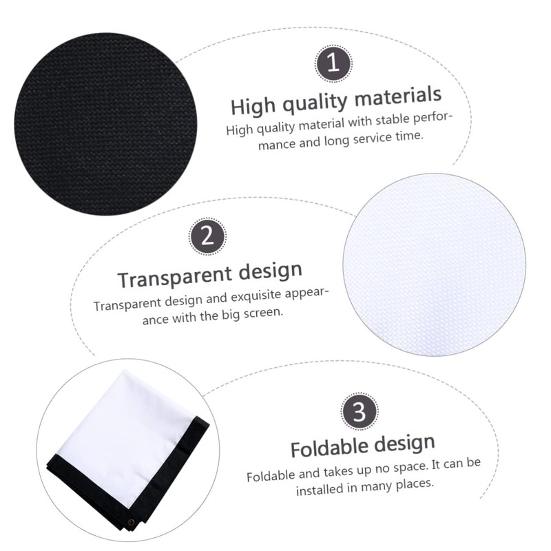 LABRIMP Projector Screen Portable Projector High Definition Made of Material