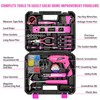 Pink Toolbox Essentials for Women Girls Starter DIY Drilling Kit