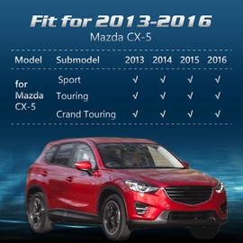 Floor Mats & Cargo Liner Compatible with 2013-2016 Mazda CX-5,All Weather Protection,Waterproof,Anti-Slip TPE Floor Mats & Trunk Mat for 2013 2014 2015 2016 Mazda CX5 Accessories