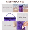 RSRSLEII Clear Star Lotion Cylinder Bag for Toiletry,Waterproof PVC Sunscreen