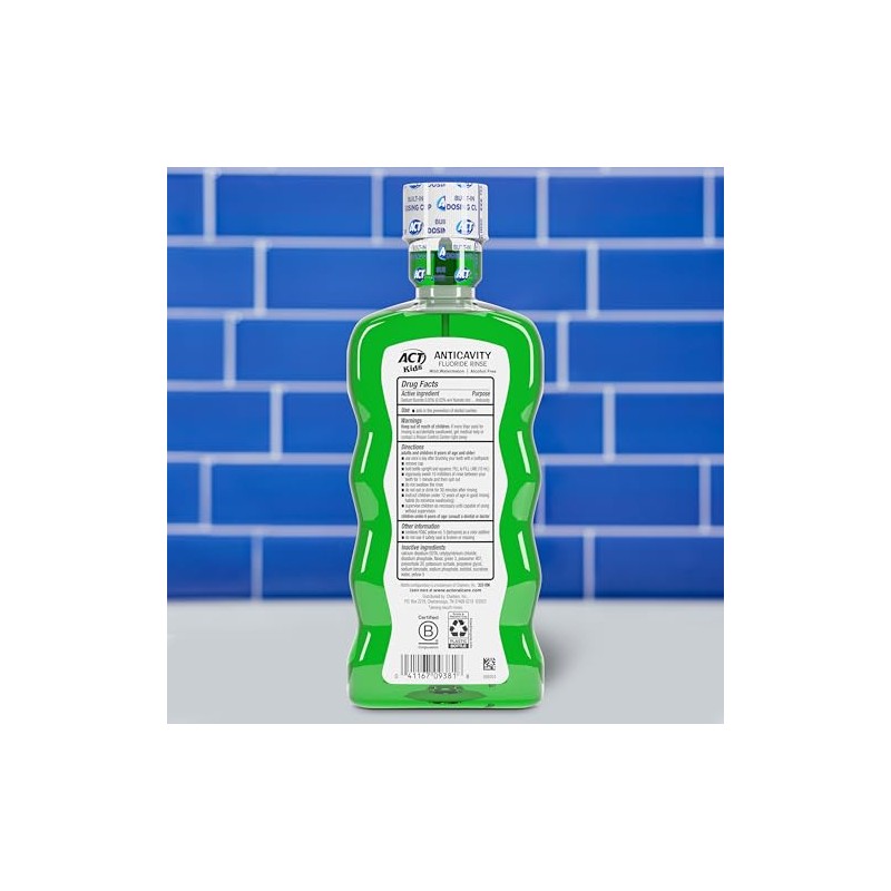 ACT Kids Anticavity Fluoride Rinse Wild Watermelon 16.89 Ounce
