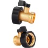 Unbranded 3 Pack 3/4" Brass Garden Hose Shut Off Valve1-Way
