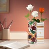 IBEQUEM Ceramic Book Vase, Multifunctional Desktop Ceramic Vase, Ceramic Book