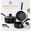 MICHELANGELO Nonstick Saucepan with Lid, Ceramic Sauce Pan Sets, Easy