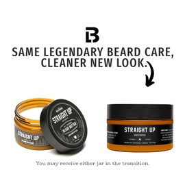 Live Bearded Beard Butter, 3 fl oz - Made in the USA - All-Natural Leave-in Conditioner and Softener with Shea | Straight Up Unscented - Fragrance-Free