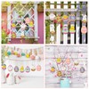 FainFun Easter Egg Pendants, Pack of 24 Easter Reko Wood,