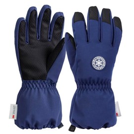 QKURT Children's Ski Gloves, Children's Winter Warm Gloves, Windproof Snow Mittens Girls Boys Cold Weather Gloves, Sledging Mittens, Snowboard Gloves, Skating Mittens