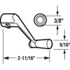 Prime-Line H 3534 Diecast Awning Window Crank Handle for Easy