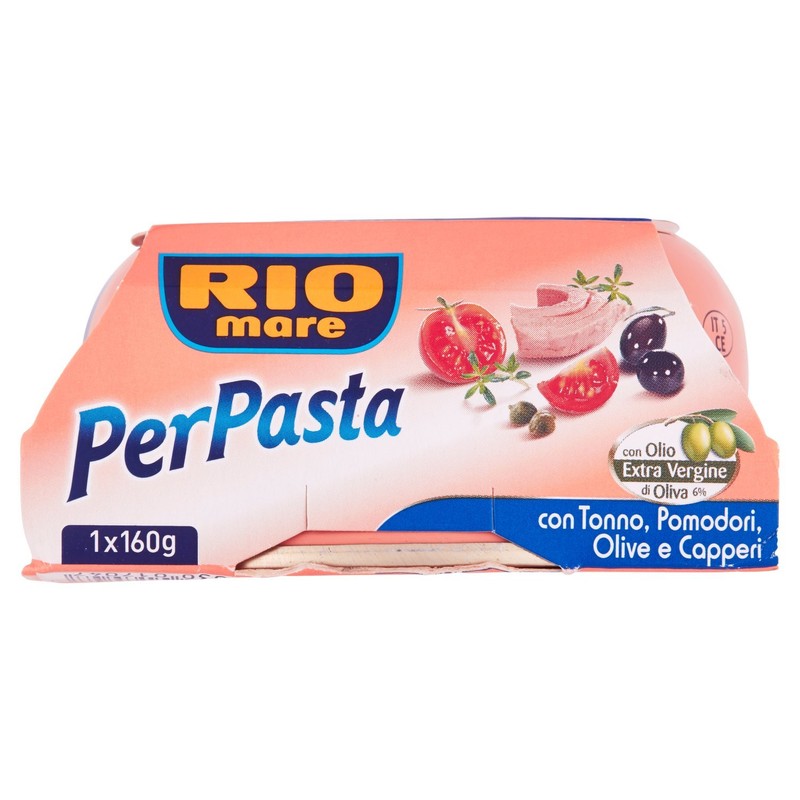 Rio Mare Condimento per Pasta Puttanesca con Tonno, 160g