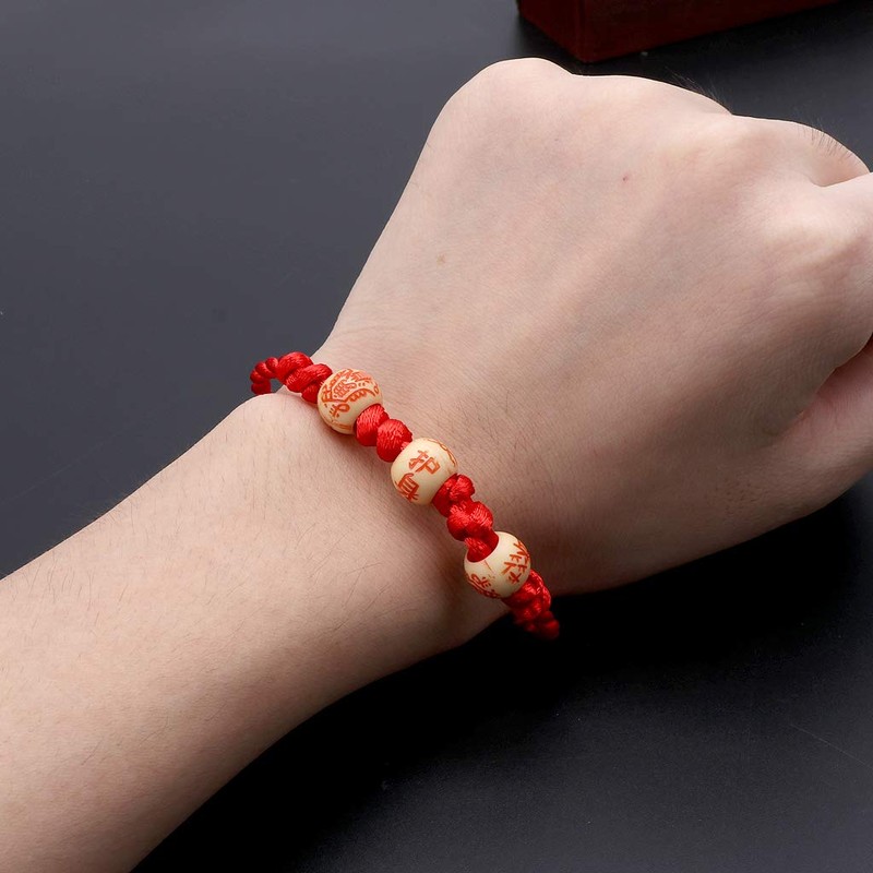 MISHITI Kabbalah Red String Braided Bracelet Protection for Good Luck