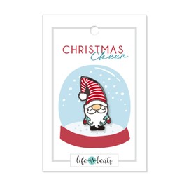 Lifebeats Christmas Gnome Enamel Pin