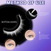 White Lashes with Bottom Lashes, Wispy Manga Colored Eyelash Strip