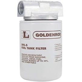 Dutton-Lainson Company - Goldenrod (595-3/4) Fuel Tank Filter Canister with 3/4" NPT Top Cap Fittings - 10-Micron Standard Filtration for Common Fuels, Additives & Biodiesel Blends - Made in USA