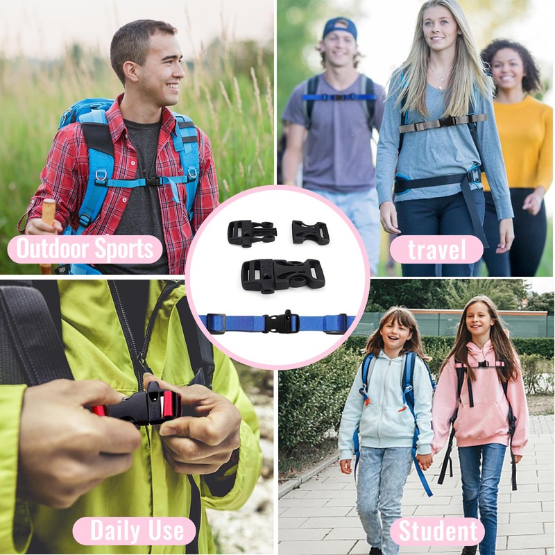 Ikerall Sternum Straps For Backpacks 1-pack,Adjustable Chest Strap with Emergency