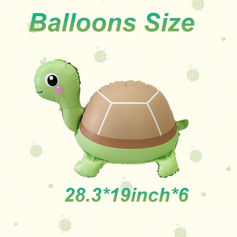 6Pcs Sea Turtle Balloons Sea Snimal Balloons