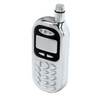 SE HQF101MP 4-Ounce Cell Phone Shape Stainless Steel Hip Flask,