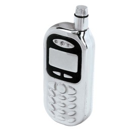 SE HQF101MP 4-Ounce Cell Phone Shape Stainless Steel Hip Flask, with Pouch