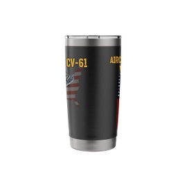 Aircraft Carrier USS Ranger CV-61 Veterans Day Father's Day Stainless Steel Insulated Tumbler