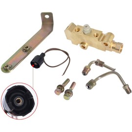 Tiny Force Universal Disc Drum Brake Proportioning Valve 9/16 1/2 with Lines & Bracket Mount Compatible with GM Chevy Buick Pontiac Firebird Pv2 Special For 172-2187, 172-2174