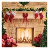 Allenjoy 6 x 6 FT Christmas Fireplace Backdrop Photography Background