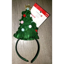 Unbranded TEENS WOMEN NEW NWT CHRISTMAS TREE HEADBAND 12.99 MSRP gold star balls CUTE! NEW