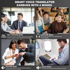 AI Language Translation Wireless Earbuds,3-in-1 Real-Time Translator Earbud 144 Languages
