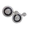 Women Fashion Jewelry Hook Earrings Set Big Round Silver Metal